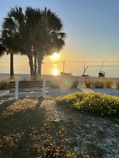 sunset - Ocean View Vacation Rentals sunset view from cedar key beach vacation rental gulf coast Florida